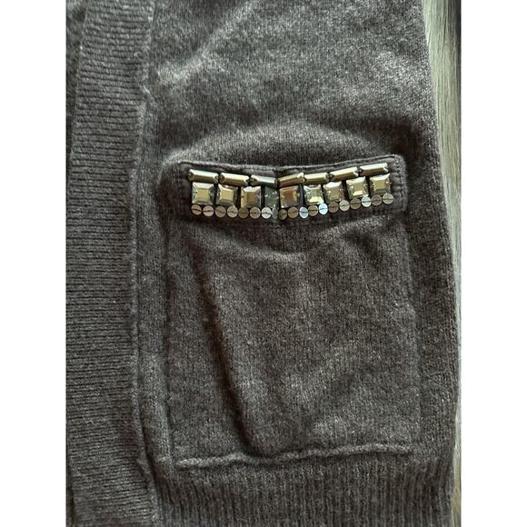 y2k ABERCROMBIE & FITCH knit cardigan sweater Small Downtown Mori Girl Fairy - Picture 3 of 5